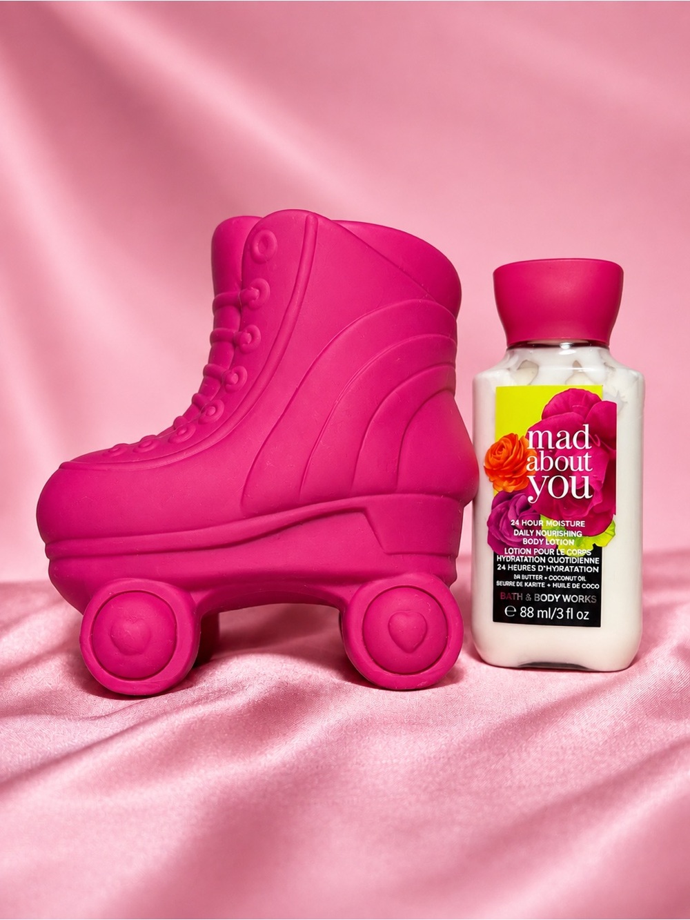 Pink Roller Skate Trinket Box Bath & Body Works Mad About You Gift Set Decor